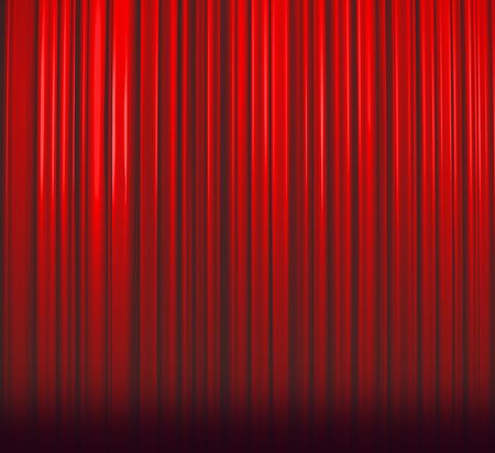 Deep Red Curtainの写真素材
