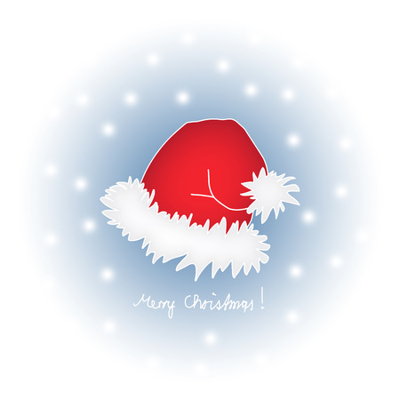 Santa\'s Cap with Snowflakesの写真素材