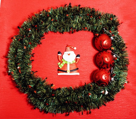 christmas decoration isolated , white background for post card gift vintage close upの写真素材