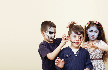zombie apocalypse real kids concept. Birthday party celebrationの写真素材
