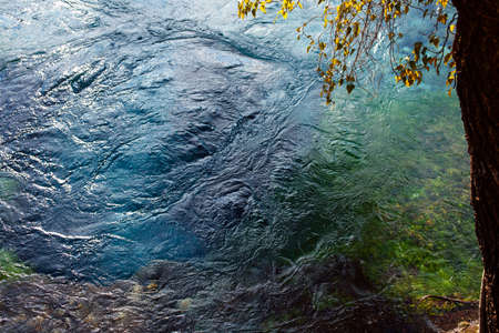 beautiful landscape with mountain river in europe, Albaniaの写真素材