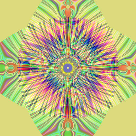 Floral colorful art abstract mandala pattern design