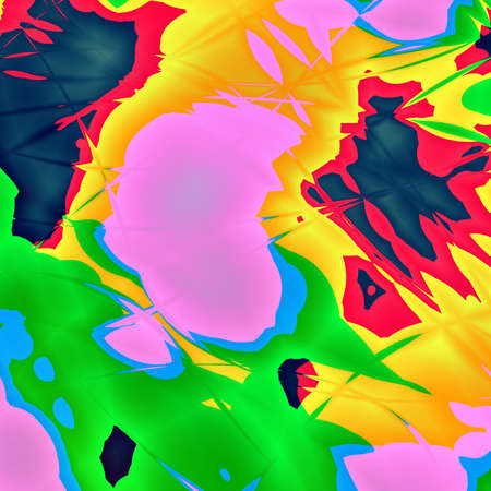 Crazy colorful illustration modern wallpaper designの写真素材