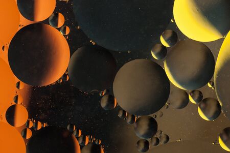 Fantastic abstract macro background with blur elements. Space and planets