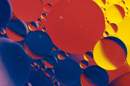 Abstract background with bubbles. Fantastic universe and space
