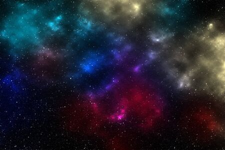 Planets and galaxy, science fiction wallpaper. Beauty of deep space. Billions of galaxies in the...