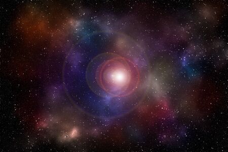 3D illustration, Planets and galaxy, science fiction wallpaper. Beauty of deep space. Billions of...