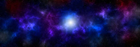 Planets and galaxy, science fiction wallpaper. Beauty of deep space. Billions of galaxies in the universe Cosmic art background. 3D illustration.の写真素材