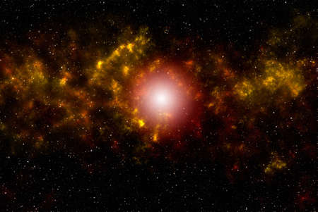 Planets and galaxy, science fiction wallpaper. Beauty of deep space. Billions of galaxies in the...