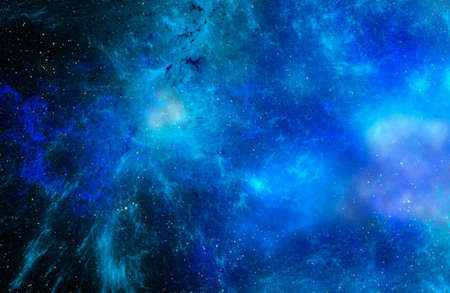 Space background with stardust and shining stars. Realistic cosmos and color nebula. Colorful galaxy. 3d illustration.の写真素材