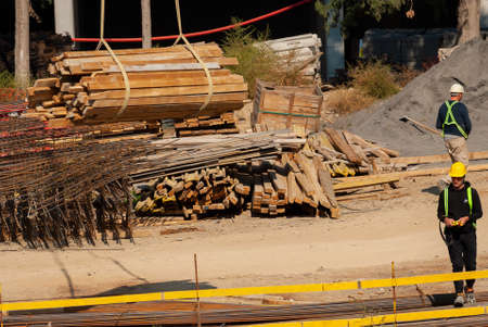 Georgia, Tbilisi - October 18, 2020: The process of building a house. Construction builders. Worker construction process.のeditorial素材
