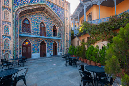 Georgia, Tbilisi - October 23, 2020: historic district of Tbilisi Georgia