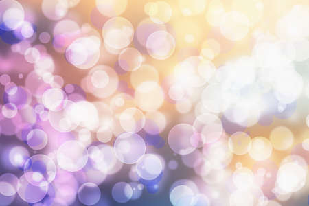 Abstract magical bokeh lights effect background. Colorful defocused lights. 3d illustration.