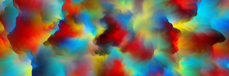 magical world. Colorful abstract fantasy background, surreal dream landscape. 3d illustration.
