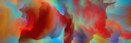 magical world. Colorful abstract fantasy background, surreal dream landscape. 3d illustration.