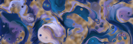 Multicolor abstract, Acrylic pour fluid art background. 3d illustration.