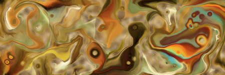 Multicolor abstract, Acrylic pour fluid art background. 3d illustration.