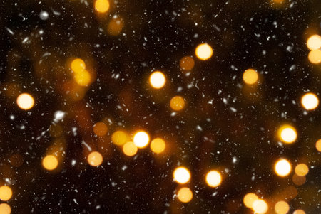 Abstract magical bokeh lights background. Colorful defocused lights.