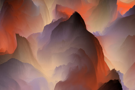 Magical world. Colorful abstract fantasy background, surreal dreamy landscape. 3d illustration.の写真素材