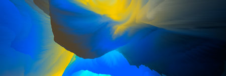 Magical world. Colorful abstract fantasy background, surreal dreamy landscape. 3d illustration.