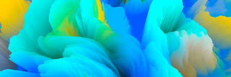Magical world. Colorful abstract fantasy background, surreal dreamy landscape. 3d illustration.の写真素材