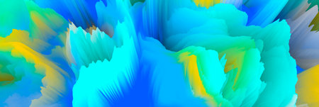 Magical world. Colorful abstract fantasy background, surreal dreamy landscape. 3d illustration.の写真素材