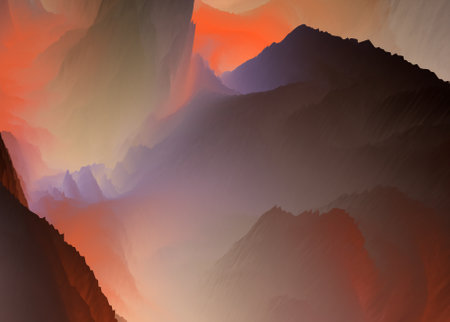 magical world. Colorful abstract fantasy background, surreal dream landscape. 3d illustration.の写真素材