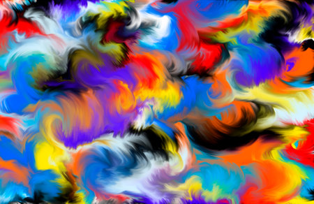 magical world. Colorful abstract fantasy background, surreal dream landscape. 3d illustration.の写真素材