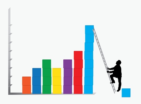 A business chartのイラスト素材