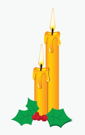A pair of candle lightのイラスト素材