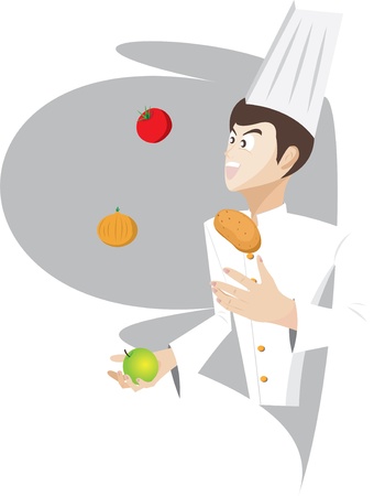 Illustration of chef.のイラスト素材