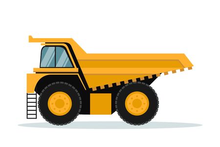 Ilustración de Vector design of mining truck. Heavy machinery - Imagen libre de derechos