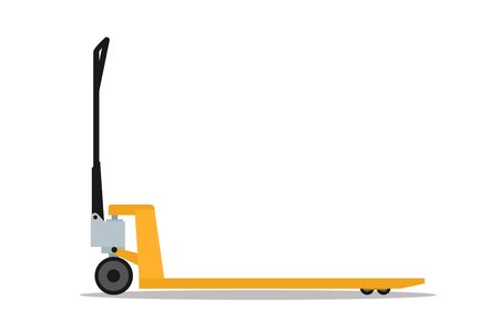 Manual forklift with fork extensionsのイラスト素材