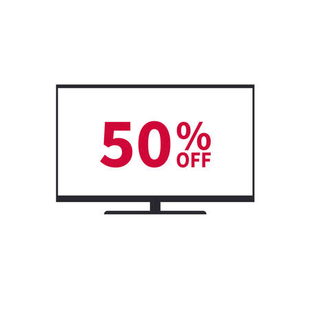 Modern tv vector design