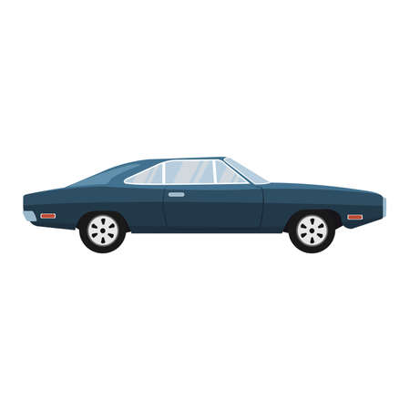 Retro classic old luxury car designのイラスト素材