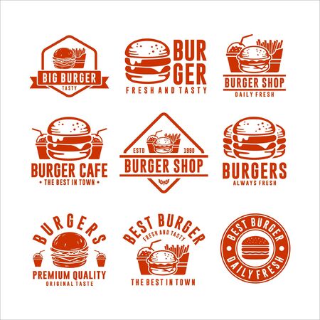 Burger best in town Collectionのイラスト素材