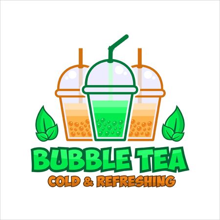 Bubble Tea Cold And Refreshingのイラスト素材