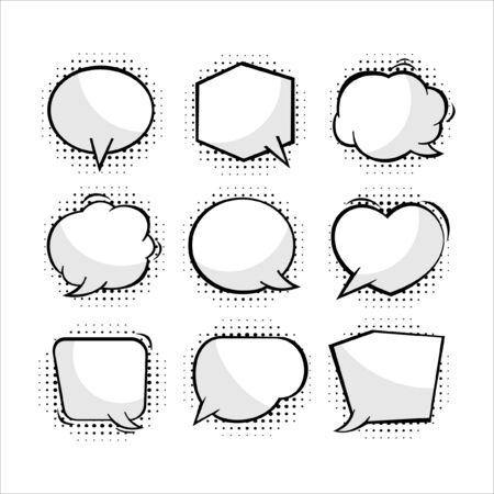 Baloon text vector design blankのイラスト素材