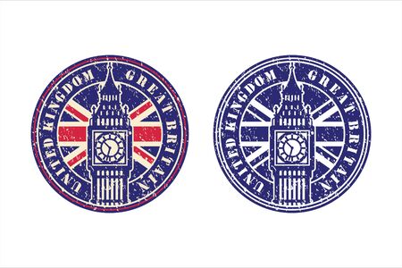 united kingdom great britain vector design logoのイラスト素材
