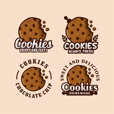 Cookies vector design logo Collectionのイラスト素材