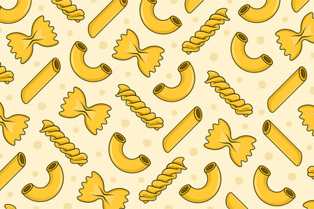Macaroni pattern backround vector design for label product, shop logo, stamp, banner, and moreのイラスト素材