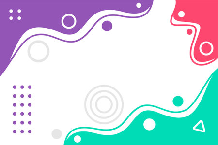 Memphis style modern flexible design background for printout, sticker, background, wallpaper, banner, cover, and moreのイラスト素材