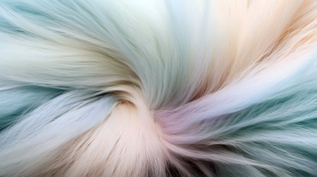 abstract background of multicolored fur. close-up.の素材