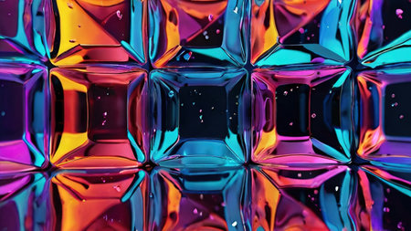 abstract colorful background. 3d rendering, 3d illustration.の素材