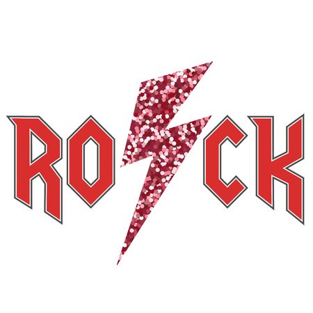 star glitter fashion slogan in rock styleのイラスト素材