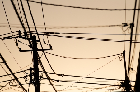 Be full of wires of the sky