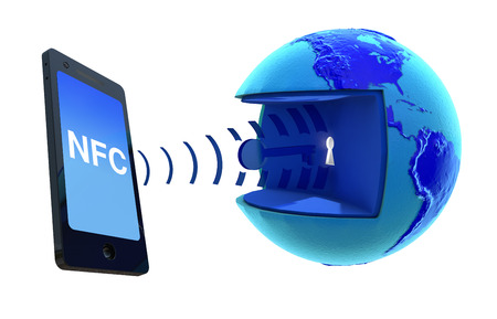 NFC Near Field Communication.の写真素材