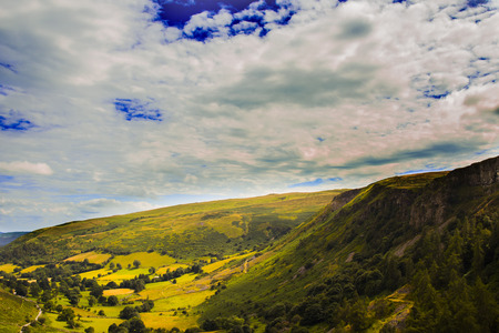 mountain valley in Autumn