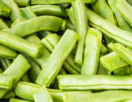 Fresh green beans close upの写真素材