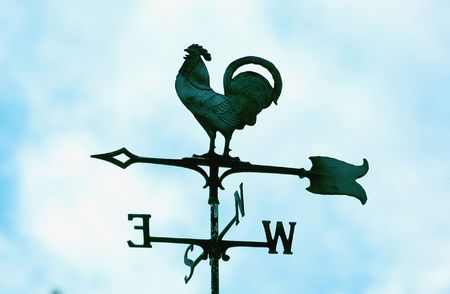 Rooster weathervaneの写真素材